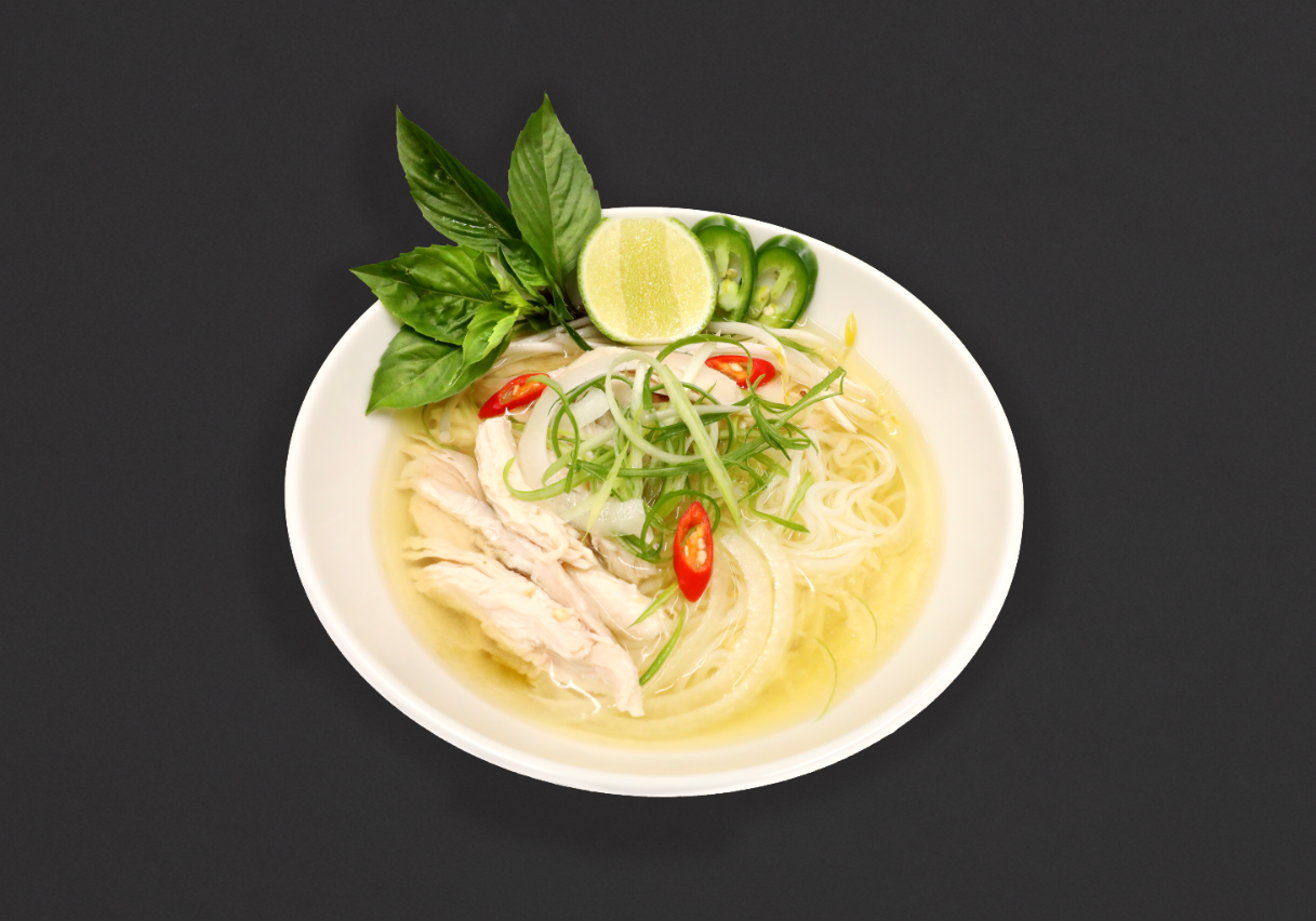 Phở Gà (Vietnamese Chicken Rice Noodle Soup)