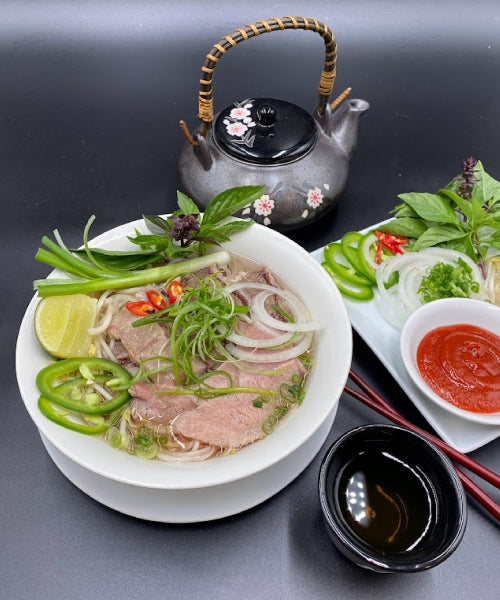 Phở Gà (Vietnamese Chicken Rice Noodle Soup)